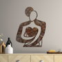 Wallity Rusty Hug Escultura de Pared de Metal Antiquation